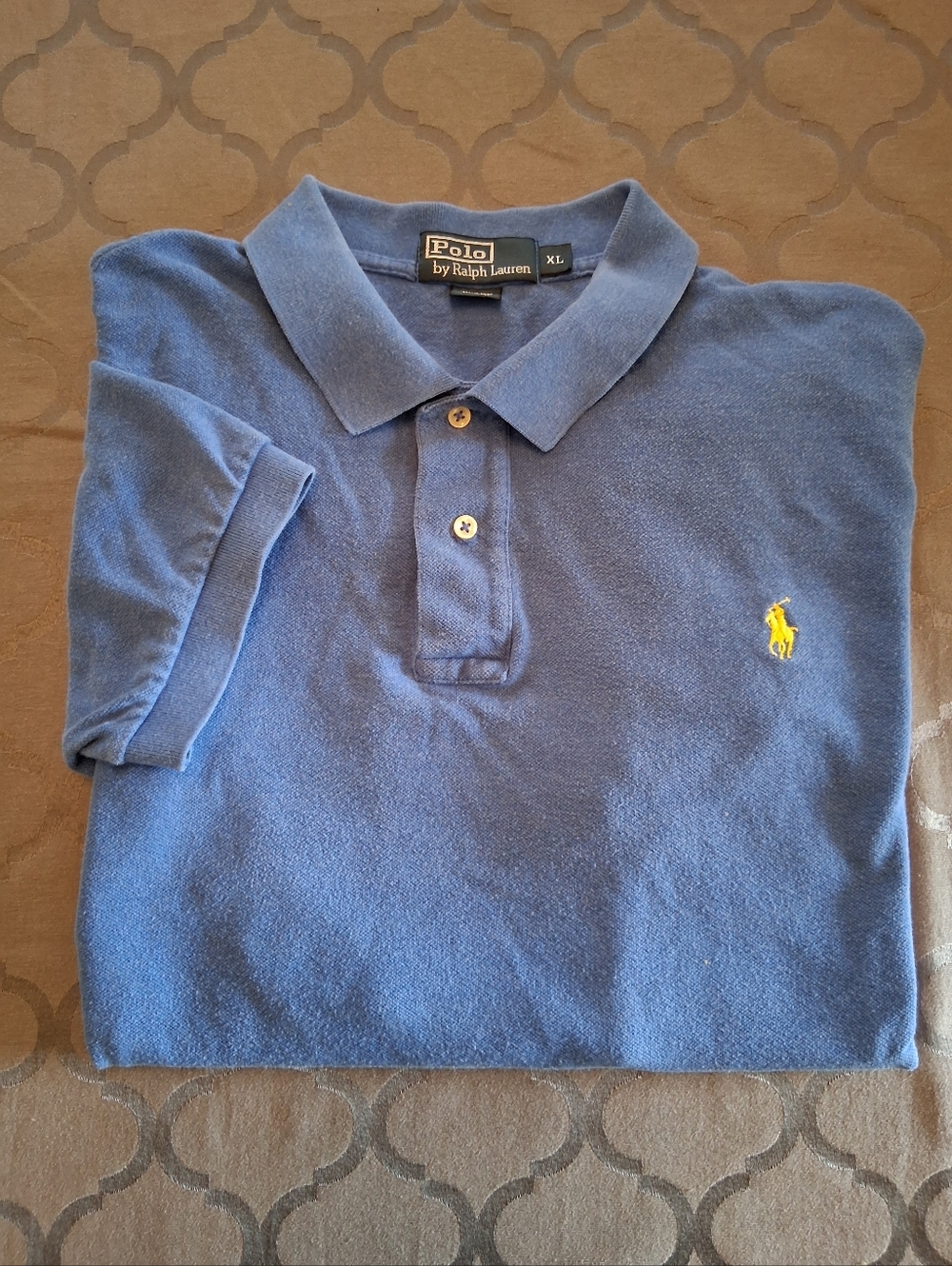 Ralph Lauren Blue Men's Extra Large Short Sleeve Polo Shirt